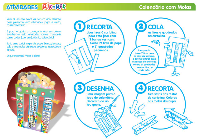 Calenda rio com Molas | Auchan&Eu