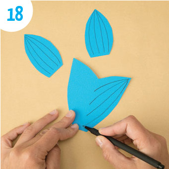 Peixe de papel 3D - Passo 18