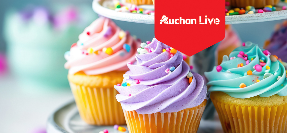 eventos live 2024 julho cupcakes | Auchan&Eu