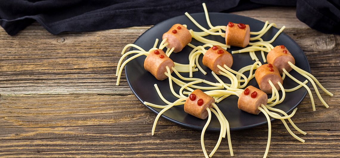 Receita de criança esparguete aranha
